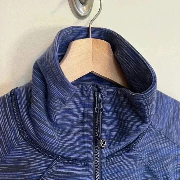 RARE Lululemon Full Zip Nice Asana Jacket - Wee Are From Space Cadet Blue - Picture 9 of 16